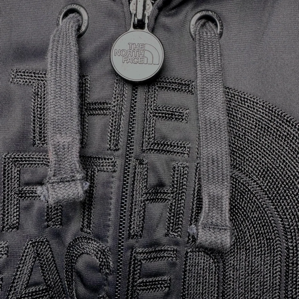 The North Face Men’s Medium Full Zip Hoodie Jacket Black Fleece Lined